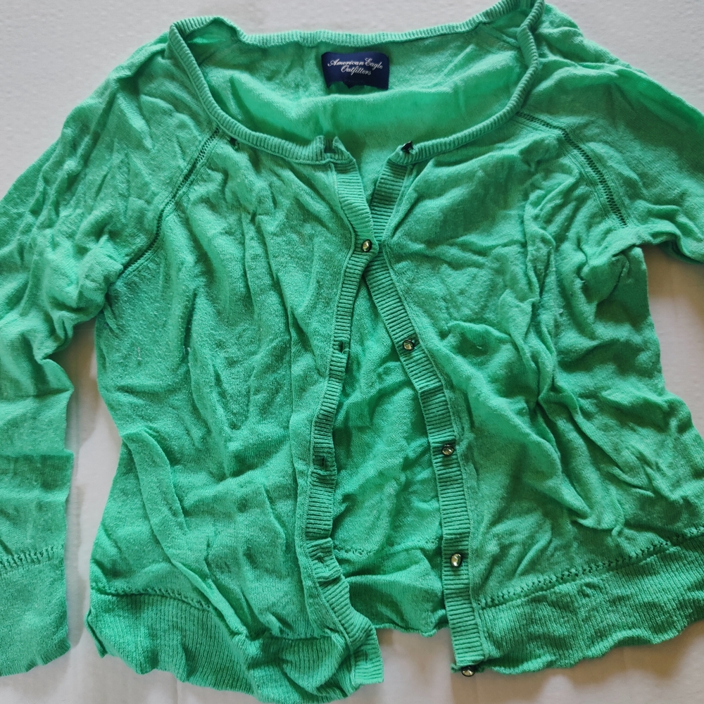American Eagle Outfitters Mint Green Knit Top